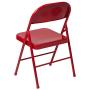 Flash Furniture HERCULES Series Double Braced Red Metal Folding Chair