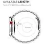 Fintie Band Compatible with Apple Watch 44mm 42mm Series 6/5/4/3/2/1/SE, Premium Stainless Steel Metal Replacement Wrist Strap Bracelet Compatible with All Versions 44mm 42mm Apple Watch, Silver