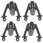 RC Car Shock Tower, Metal Adjustable Shock Damper Towers Mount Multihole Accessory for SCX10 1/10 RC Car(Black)