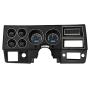 Dakota Digital 73 - 87 Chevy GMC Pickup Truck VHX Analog Dash Gauges Black Alloy Blue VHX-73C-PU-K-B
