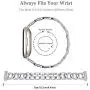 Joyozy Stainless Steel Metal Bands Compatible with Fitbit Versa 3&Fitbit Sense Smartwatch,Chic D Stylish Link Metal Wristband Accessories Strap for Women Girls Bracelet Silver Joyozy Stainless Steel Metal Bands Compatible with Fitbit Versa 3&Fitbit Sense Smartwatch,Chic D Stylish Link Metal Wristband Accessories Strap for Women Girls Bracelet Silver