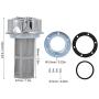 Valve Cap Oil Cap Durable Hydraulic Air Filter, Breather Filter Air Filter, Air Filter Oil Tank Hydraulic Oil Tank Air Cleaner Petroleum for Chemical(Metal)
