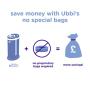 Ubbi Steel Odor Locking, No Special Bag Required Money Saving, Awards-Winning, Modern Design, Registry Must-Have Diaper Pail, White