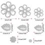 OOTSR Flower Metal Cutting Dies, 3D Flower Die Cuts Stencil for Scrapbooking/Embossing/Photo Album Decor/DIY Craft/Gift