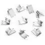 HK Freezer Shelf Clip, Fridge Cooler Shelf Support, Replacement Shelf Square Buckles Clips, Stainless Steel Hooks Shelf Clip for Refrigerator (10 Pcs)