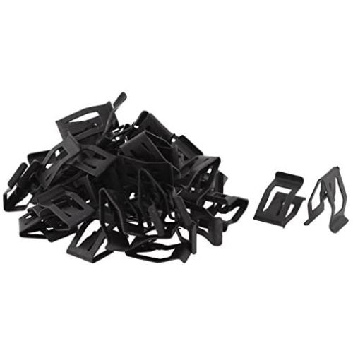 uxcell a15100800ux0171 50Pcs Auto Car Front Interior Console Dash Dashboard Metal Retainer, 50 Pack
