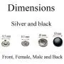 Pro Bamboo Kitchen Press Stud 120 Sets 10mm Black Metal Snap Buttons Fasteners for Craft Leather Jacket Jeans Bag Pro Bamboo Kitchen Press Stud 120 Sets 10mm Black Metal Snap Buttons Fasteners for Craft Leather Jacket Jeans Bag
