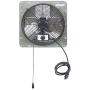 iLIVING 14'' Wall Mounted Shutter Exhaust Thermostat Control-3 Speeds Vent Fan For Home Attic, Shed, or Garage Ventilation, 850 CFM, 1300 SQF Coverage Area, Variable, Silver iLIVING 14'' Wall Mounted Shutter Exhaust Thermostat Control-3 Speeds Vent Fan For Home Attic, Shed, or Garage Ventilation, 850 CFM, 1300 SQF Coverage Area, Variable, Silver