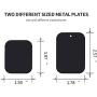 Uuustar Metal Plates for Magnetic Mount, 8PACK Metal Plates with Full Adhesive for Magnetic Car Mount Phone Holder