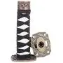Kei Project Katana Samurai Sword Shift Knob Shifter Katana VIP Metal Weighted with Adapters Fits Most Cars (Black/White)