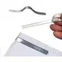 100Pcs Aluminum Strips Nose Wire, Nose Bridge for Mask, Metal Flat Nose Clips Nose Bridge Bracket DIY Wire 100Pcs Aluminum Strips Nose Wire, Nose Bridge for Mask, Metal Flat Nose Clips Nose Bridge Bracket DIY Wire