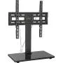 AM alphamount Universal TV Stand Table Top TV Base for 26-55 Inch LED LCD OLED Flat Screen TVs Max VESA 400x400mm Height Adjustable TV Mount Stand Holds up to 88lbs with Tempered Glass Base APTVS06 AM alphamount Universal TV Stand Table Top TV Base for 26-55 Inch LED LCD OLED Flat Screen TVs Max VESA 400x400mm Height Adjustable TV Mount Stand Holds up to 88lbs with Tempered Glass Base APTVS06