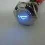 ESUPPORT 12V Car Blue LED Momentary Speaker Push Button Metal Switch