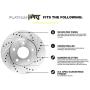 Fit 2014-2015 Mazda 6 HartBrakes Full Kit Drill/Slot Brake Rotors Kit+Ceramic Pads