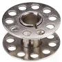 Tinksky 20pcs 20mm Diameter Domestic Sewing Machine Metal Bobbins for Brother Singer Toyota Janome (Silver)