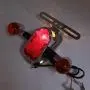 HTTMT- Motorcycle Chrome Amber Metal Tombstone Brake Tail W/Light Signal Compatiable With Big Twin Motorcycle Bike [P/N: XH3118B-A-01-CD+AMBER]