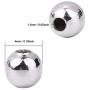 Pangda 1000 Pack 4 mm Metal Spacer Beads Metallic Plated Round Beads Tiny Smooth Beads for Necklaces, Bracelets and Jewelry Making (Silver)