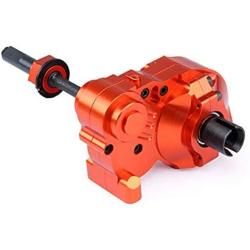 HONG YI-HAT 1/5 rc car Gas CNC Alloy Metal Three Sections of Fission Complete diff Gear Box Set for HPI Baja 5b KM ROVAN Spare Parts (Color : Red)