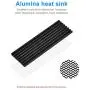 ELUTENG M.2 2280 Heatsink, Double-Sided Heat Sink Alloy Aluminum NGFF NVME Cooling Sink with 4 Thermal Conductivity Silicone Pads M.2 SSD Cooler Set for 2280 M.2 SSD