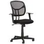 Amazon Basics Mesh, Mid-Back, Adjustable, Swivel Office Desk Chair with Armrests, Black