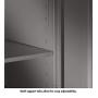 Tennsco 7224 24 Gauge Steel Standard Welded Storage Cabinet, 4 Shelves, 200 lbs Capacity per Shelf, 36'' Width x 72'' Height x 24'' Depth, Black