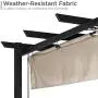 Best Choice Products 10x10ft Extra-Large Outdoor Patio Pergola Shelter w/Removable Retractable Sun Shade Canopy Cover, Weather-Resistant Fabric, Steel Frame, and 16 Ground Stakes, Black Best Choice Products 10x10ft Extra-Large Outdoor Patio Pergola Shelter w/Removable Retractable Sun Shade Canopy Cover, Weather-Resistant Fabric, Steel Frame, and 16 Ground Stakes, Black