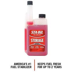 STA-BIL (22214) Storage Fuel Stabilizer - Guaranteed To Keep Fuel Fresh Fuel Up To Two Years - Effective In All Gasoline Including All Ethanol Blended Fuels - Treats Up To 80 Gallons, 32 fl. oz.