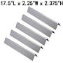 GasSaf Flavorizer Bars and Heat Deflector Replacement Parts for Weber Genesis 300 Series E310 E320 E330 S310 S320 S330 with Front Control Knob(2011 & Newer) Replace for Weber Stainless Steel