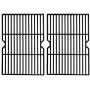 Hongso 19 1/4 Inch Porcelain Cast Iron Grill Grate Cooking Grid Replacement for Charmglow 810-7450-S, 810-8530-F/S, Nexgrill 720-0511 20-0336, Aussie, Kenmore, Jenn-Air, Weber Genesis Series, PCB152