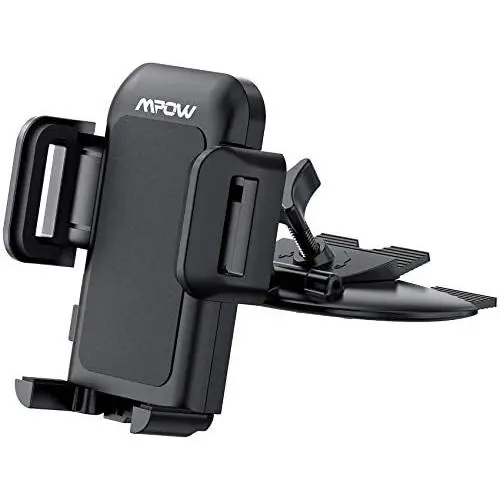Mpow 051 Car Phone Mount, CD Slot Car Phone Holder, Car Mount with Three-Side Grips and One-Touch Design Compatible iPhone 12/12Mini/12Pro/12Pro Max/11 Series/XR/X/8/8Plus, Galaxy S10/20 Series/S9/S9+ Mpow 051 Car Phone Mount, CD Slot Car Phone Holder, Car Mount with Three-Side Grips and One-Touch Design Compatible iPhone 12/12Mini/12Pro/12Pro Max/11 Series/XR/X/8/8Plus, Galaxy S10/20 Series/S9/S9+
