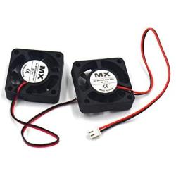 Karcy DC Brushless Cooling Blower Fan 24V 2Pin 1.6''x1.6''x0.36'' DC Small Cooling Fan Pack of 2
