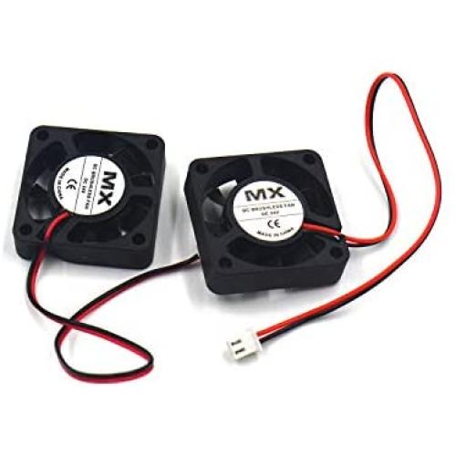 Karcy DC Brushless Cooling Blower Fan 24V 2Pin 1.6''x1.6''x0.36'' DC Small Cooling Fan Pack of 2