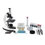 Pearington Kids Beginner Metal Microscope Set- Kid’s Stem Toys, Educational Gifts, Science Kits- 58 Piece Accessory Kit and Case- with LED Light; 120X, 240X, 300X, 480X, 600X, and 1200X Magnification
