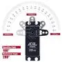 AGFrc 19KG Low-Profile High-Torque Programmable-Digital-Servo - Full Metal Gear CNC Case Brushless Servo for 1/10 RC Models, Control Angle 180° (A50BHL&AGF-SPV2)