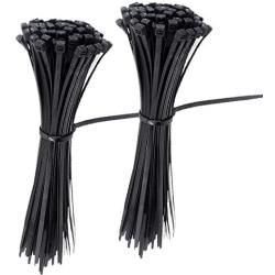 Cable Zip Ties Nylon Self Locking Wire Ties 4 inch 200 Pieces Black