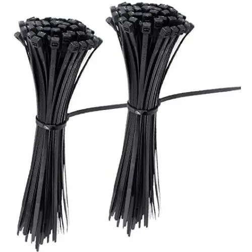 Cable Zip Ties Nylon Self Locking Wire Ties 4 inch 200 Pieces Black Cable Zip Ties Nylon Self Locking Wire Ties 4 inch 200 Pieces Black