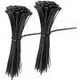 Cable Zip Ties Nylon Self Locking Wire Ties 4 inch 200 Pieces Black Cable Zip Ties Nylon Self Locking Wire Ties 4 inch 200 Pieces Black
