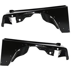 Make Auto Parts Manufacturing Front Driver Left And Passenger Right Side Fender Steel With Molding Holes For Jeep Wrangler TJ 1997 1998 1999 2000 2001 2002 2003 2004 2005 2006 - CH1241225-CH1240225