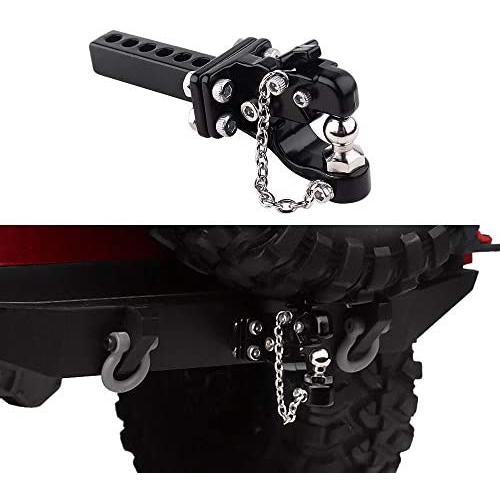 INJORA 1/10 Scale RC Accessories Tow Hook Drop Hitch Receiver,for RC Crawler Traxxas TRX4 Axial SCX10 90046(Without Ball Buckle)