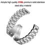 VIGOSS Metal Strap Compatible with Fitbit Versa Bands/Lite Edition Band Silver Solid Stainless Steel Versa Bracelet Rreplacement for Fitbit Versa/Lite Edition Smartwatch Men Women