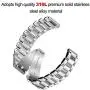 VIGOSS Metal Strap Compatible with Fitbit Versa Bands/Lite Edition Band Silver Solid Stainless Steel Versa Bracelet Rreplacement for Fitbit Versa/Lite Edition Smartwatch Men Women
