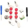 Deal4GO 15Pcs Full Set of Xbox one Elite Controller Replacement Part Swap Thumbsticks for Xbox one Wireless Controller Accessories with 4 Trigger Locks (Red)