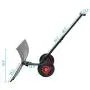 TUFFIOM Wheeled Snow Shovel Pusher ,Metal Rolling Removal Tool with Multi-Angle Heavy Duty Large Blade Plow & Height Adjustable Handle for Doorway Driveway or Pavement Clearing TUFFIOM Wheeled Snow Shovel Pusher ,Metal Rolling Removal Tool with Multi-Angle Heavy Duty Large Blade Plow & Height Adjustable Handle for Doorway Driveway or Pavement Clearing