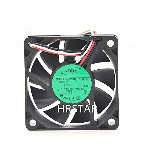 HRSTAR for ADDA AG06012UX159301 60X60X15MM 12VDC 0.17A Hypro Bearing Cooling Fans HRSTAR for ADDA AG06012UX159301 60X60X15MM 12VDC 0.17A Hypro Bearing Cooling Fans