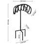 ERYTLLY Garden Hose Holder Metal Hose Stand Heavy Duty Hose Holder Free Standing Garden Hose Storage Hose Stand for Yard Garden Lawn