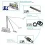 Door Closer Automatic Adjustable Mechanism, Hydraulic Gate Closer Easy Installation Residential and Commercial Door Arm Fitting Template for Middle-Weight Wood Metal Fire Doors Door Closer Automatic Adjustable Mechanism, Hydraulic Gate Closer Easy Installation Residential and Commercial Door Arm Fitting Template for Middle-Weight Wood Metal Fire Doors