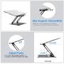 Urmust Laptop Notebook Stand Holder, Ergonomic Adjustable Laptop Stand Portable Laptop Riser Compatible with MacBook Air Pro, Dell, HP, Lenovo Light Weight Laptops Up to 15.6''(Black)