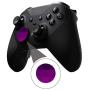 4 pcs Trigger Paddles and 2 Interchangeable D-Pads Metal Stainless Steel Replacement Parts for Elite Series 2 and Xbox one Elite Controllers（Purple）