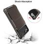 VEGO Compatible for iPhone SE 2nd Generation Case, iPhone 6 6s 7 8 Case, Wallet Card Holder Dual Layer Slot Hidden Flip Back Pocket Hybrid Hard Shell Back Rubber Bumper Cover Case 4.7 inch, Gun Metal