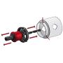 Disston QUICKCORE 13 pc Set - 3/4'', 7/8'', 1 1/8'', 1-3/8'', 1-1/2'', 1-3/4'', 2'', 2 1/8'',and 2-1/2'' Hole Saws, & Quick Change Arbor, Part E0100231